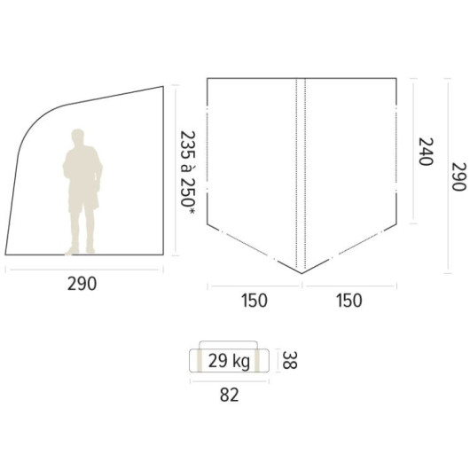 Auvent gonflable pour caravane LIMA – Image 5