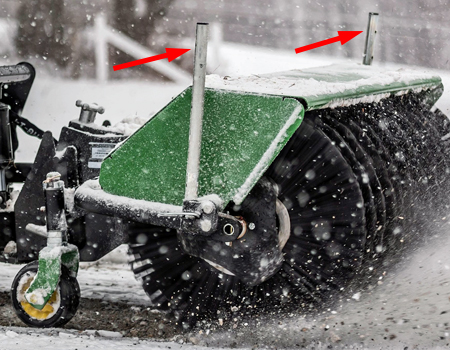 Balai rotatif de 132 cm (52 po) pour les tracteurs de pelouse X700, certain tracteurs compacts – Image 2